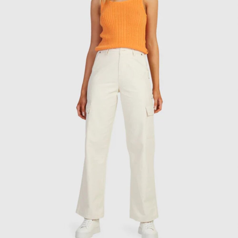 ROXY Lefty Cotton Cargo Pants - Size Medium - New Without Tags